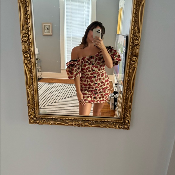 Sister Jane red floral puffy sleeve dress - Picture 5 of 5